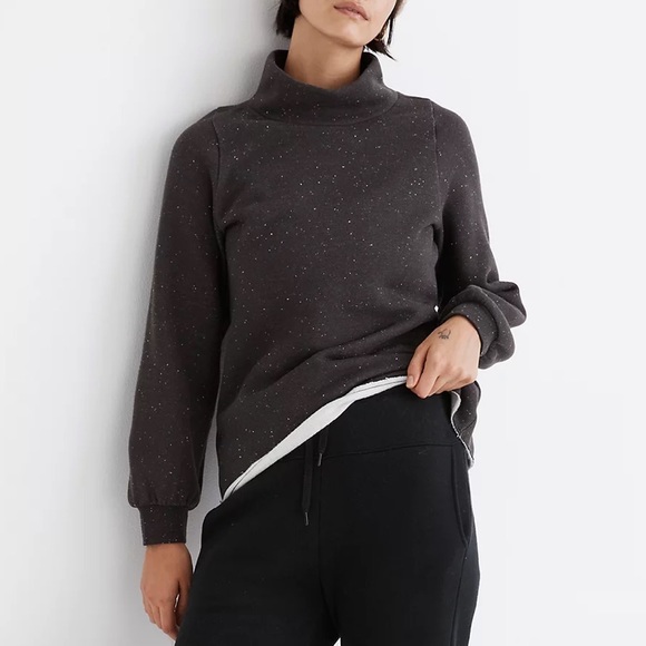 Madewell MWL Betterterry Relaxed Turtleneck Sweatshirt - Picture 2 of 7